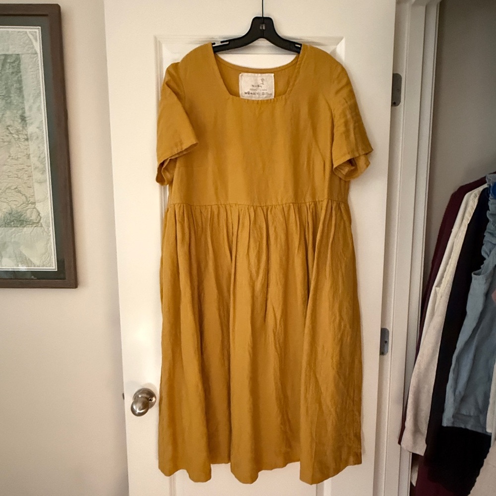 Not Perfect Linen Maxi Odesa, Honey - XXL